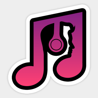 Shape of music Sticker